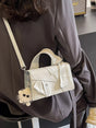 Sac bandoulière patchwork en denim