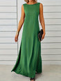 Robe longue fluide sans manches