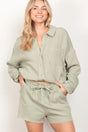 Ensemble chemise texturée et short
