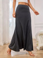 Jupe longue fluide ceinture large