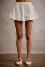 SO ME Denim Bubble Skort With Smocked Back