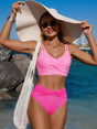 Ensemble de bain taille haute torsadé
