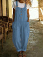 Salopette boutonnée jambes larges