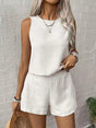 Round Neck Tank Top and Shorts Set