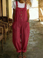 Salopette boutonnée jambes larges