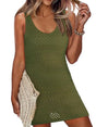 Robe de plage en crochet fendue