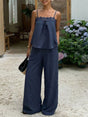 Ensemble caraco dentelle et pantalon large