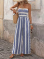 Combinaison rayée bustier jambes larges