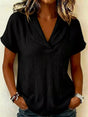 Blouse texturée manches courtes — grandes tailles