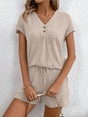 Ensemble débardeur côtelé et short