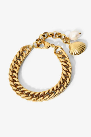 Bracelet chaîne plaqué or 18 carats