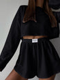 Ensemble top brodé et short