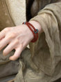 Bracelet double rang perles d'agate