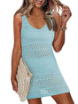 Robe de plage en crochet fendue