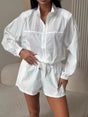 Ensemble veste zippée manches longues et short