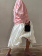 Jupe longue fluide en satin