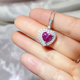 Collier moissanite 1 carat argent 925